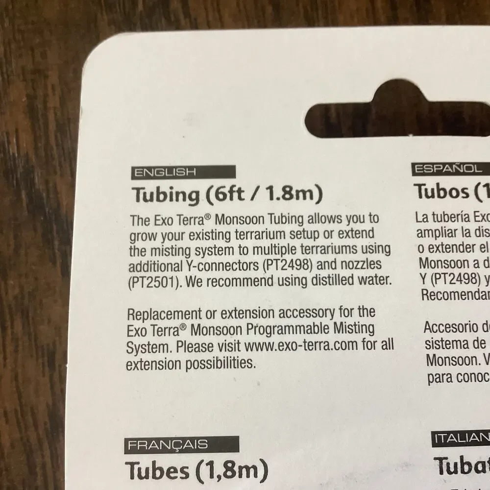 Exo Terra Tubing Replacement for Monsoon RS400 High-Pressure Rainfall System